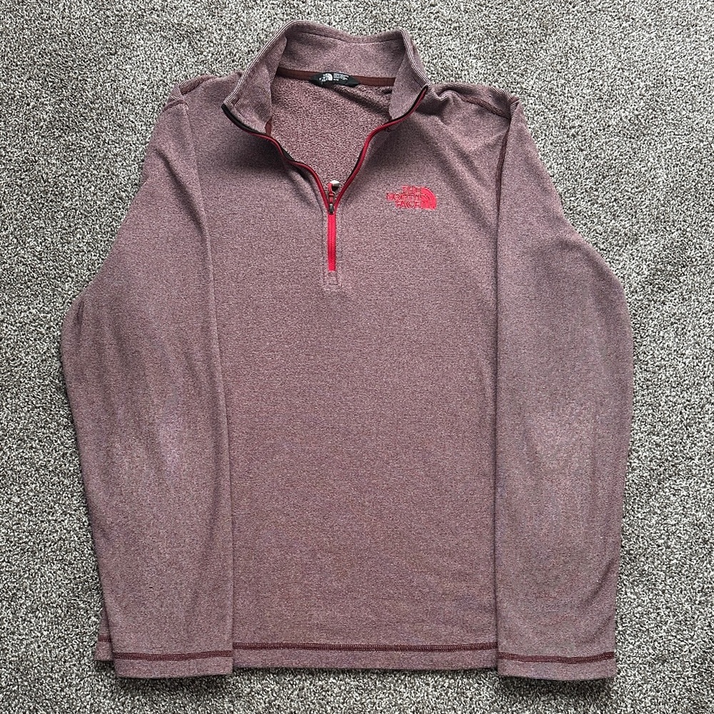 The North Face Burgundy Quarter-Zip Pullover